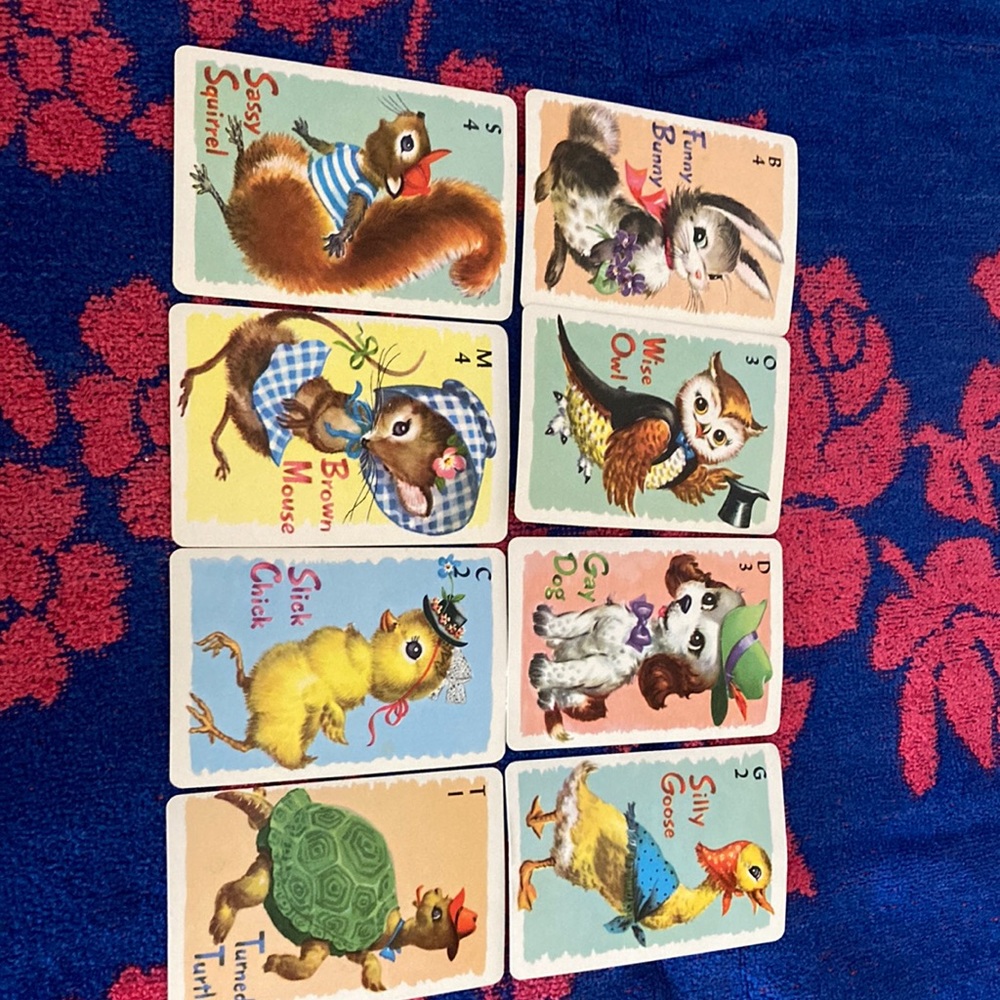 1960s Whitman children’s playing cards.